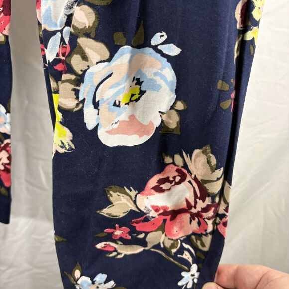 Old Navy Harper Floral Ankle Pants Women's Size 4 Slim Fit Workwear Trousers - Picture 9 of 16